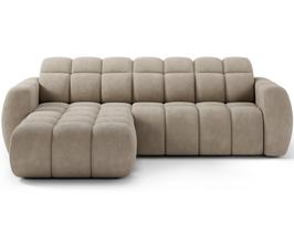 Kampinė sofa Fanito, smėlio sp., kairinė, 200 x 288 cm x 105 cm