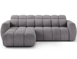 Kampinė sofa Fanito, pilka sp., dešininė, 200 x 288 cm x 105 cm