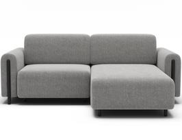 Kampinė sofa Acossta Amore 04, pilka sp., dešininė, 154 x 244 cm x 95 cm