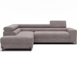 Kampinė sofa - lova Colesio, smėlio sp., kairinė, 200 x 274 cm x 93 cm