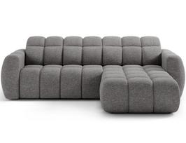 Kampinė sofa Fanito, tamsiai pilka sp., dešininė, 200 x 288 cm x 105 cm