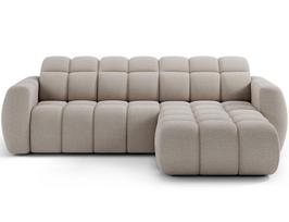 Kampinė sofa Fanito, šviesiai smėlinė, dešininė, 200 x 288 cm x 105 cm