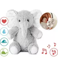 Muzikinis migdukas, žaislas dramblys Cloud B Elliot Elephant On The Go, pilkas
