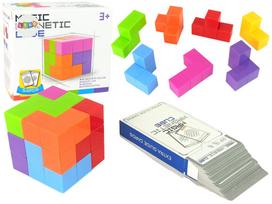 Magnetinis loginis kubas 7in1 su užduočių kortelėmis