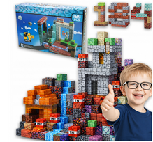 Magnetinės minecraft kaladėlės 184vnt