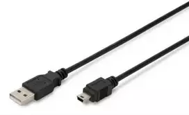 Assmann Electronic ASSMANN USB 2.0 jungties kabelis tipas A - mini B 5pin M/M 3.0m USB 2.0 conform bl