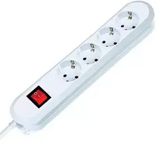 Bachmann lizdų juosta SMART 4 krypčių, balta 1,5 m, su jungikliu