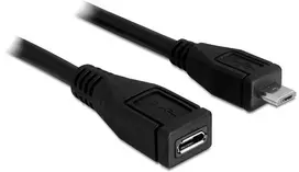 Delock ilgintuvas USB 2.0 tipo Micro-B kištukas > USB 2.0 tipo Micro-B lizdas