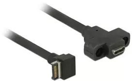 Delock USB 3.1 Gen2 kontaktų jungtis B raktas > 2x USB 3.1 Gen2 Type-A moteriškas 45 cm