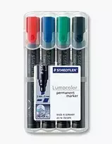 Staedtler Marker permanentny 4 kolory Ĺ›ciÄ™ty