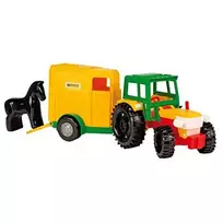 WADER 35001 spalvoti automobiliai - traktorius su priekaba