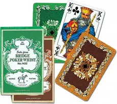 Piatnik Klasikinės kokybiškos žaidimo kortos Bridge Poker Whist