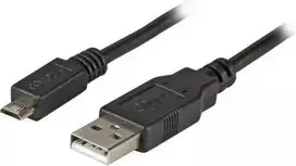 Efb Elektronik Kabelis USB EFB USB-A - microUSB 1.8 m Juodas (K5232SW.1,8)