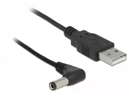 „Delock“ USB kabelis DELOCK maitinimo kabelis USB > DC 5.5x2.5 90° St/St 1.5m
