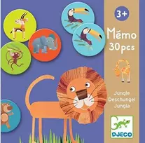 Djeco Atminties žaidimas - Džiunglės (30 vnt.) ( DJ08159 )