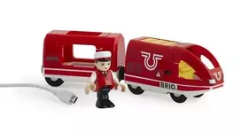 BRIO Kelioninis įkraunamas traukinys - Daugiaspalvis - Universalas - 3 m. - 4 vnt. - USB - 189 mm