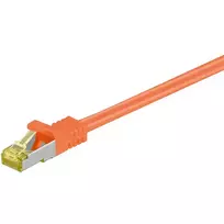 Goobay Wentronic goobay - Komutacinis kabelis - RJ-45 (M) to RJ-45 (M) - 50cm - SFTP, PiMF -Cat.7 Raw Cable - Shaped - Oranžinis (91579)
