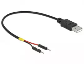 Delock A tipo USB maitinimo kabelis iki 2 x kištuko vieno maitinimo 20 cm