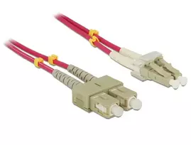 Delock Kabelis Lichtwellenleiter LC / SC Multimode OM4 1 m