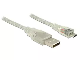 Delock Kabelis USB 2.0 A Stecker USB 2.0 Micro-B Stecker 5,0 m