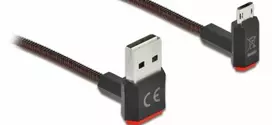 Delock EASY-USB 2.0 kabelis A tipo kištukas iki EASY-USB tipo mikro-B kištukas