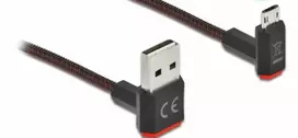 Delock EASY-USB 2.0 kabelis A tipo kištukas iki EASY-USB tipo mikro-B kištukas