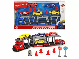 „Dickie City“ komplektas su vilkiku ir automobiliais bei aksesuarais