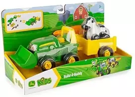 JOHN DEERE traktorius su priekaba, 47209