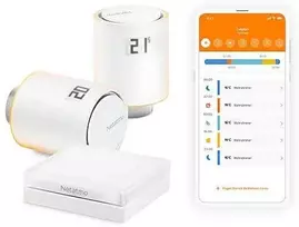 Netatmo radiatoriaus termostato pradinis paketas, įsk. Relais baltas