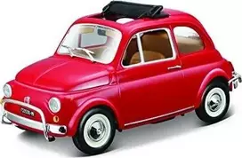 Bburago BBU 1:24 Fiat 500 L 1968 raudona 22099RD