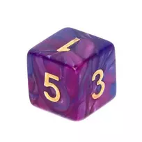 REBEL RPG Dice Set - Two Color - Dark Mėlyna and Violetinė