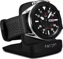 Išmaniojo laikrodžio Samsung Galaxy Watch 3 naktinis Spigen stovas, Juodos spalvos