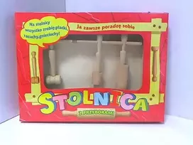 Malimas Žaislinis medinis stalas su virtuviniais priedais
