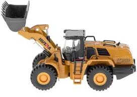 H-Toys ekskavatoriaus krovininis ratinis buldozeris, metaliniai modeliai, lieti H-toys 1813, 1:60
