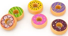 Viga medinės spurgos „Donata 6 PCS“