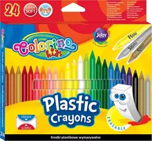 Patio Trinamos plastikinės kreidelės Colorino Kids 24 spalvų