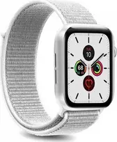 Išmaniojo laikrodžio Apple 1/2/3/4/5 nailoninis dirželis, Baltos spalvos, 44mm