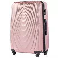 Kelioninis Didelis šviesiai ružavas (rose auksinis) lagaminas Wings 304L