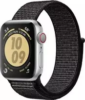 „Crong Nylon Reflex“ sportinis dirželis „Apple Watch“ 38/40/41/42 mm (juodas)