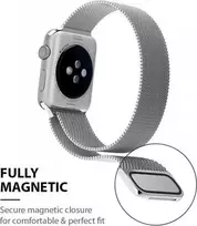 Crong Milano Steel – Nerūdijantis plienas strap for Apple Watch 44/45/46/49 mm (juodas)