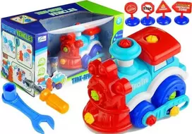 Lean Toys Surenkamas traukinukas vaikams nuo 3 metų