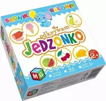Stalo žaidimas atpažinti maistą su drambliuku balionu Multigra
