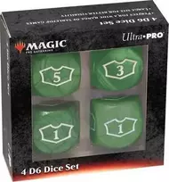 Ultra Pro Ultra-Pro: Magic the Gathering – žaliosios manos – 22 mm deluxe lojalumo kauliukų rinkinys