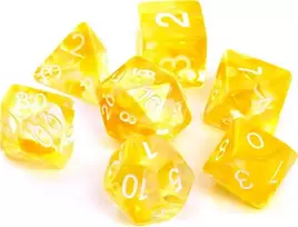REBEL RPG Dice Set - Nebula - Geltona