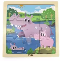 Viga Dėlionė 9 vnt. - Begemotai