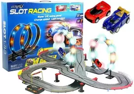 Lean Toys Magnetinė lenktynių trasa