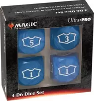 Ultra Pro UP: Magic the Gathering – Mėlyna Mana – 22 mm prabangus lojalumo kauliukų rinkinys