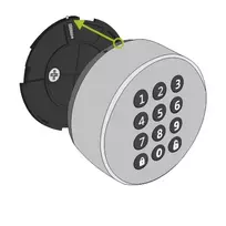 Danalock Danapad V3 klaviatūra Bluetooth juodos spalvos