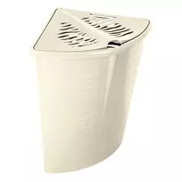 Narożny Branq skalbinių krepšys Zebra 45 L, kreminis