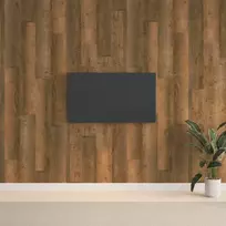 Sienų plokštės, rudos, 2,06m², PVC, medienos imitacijos